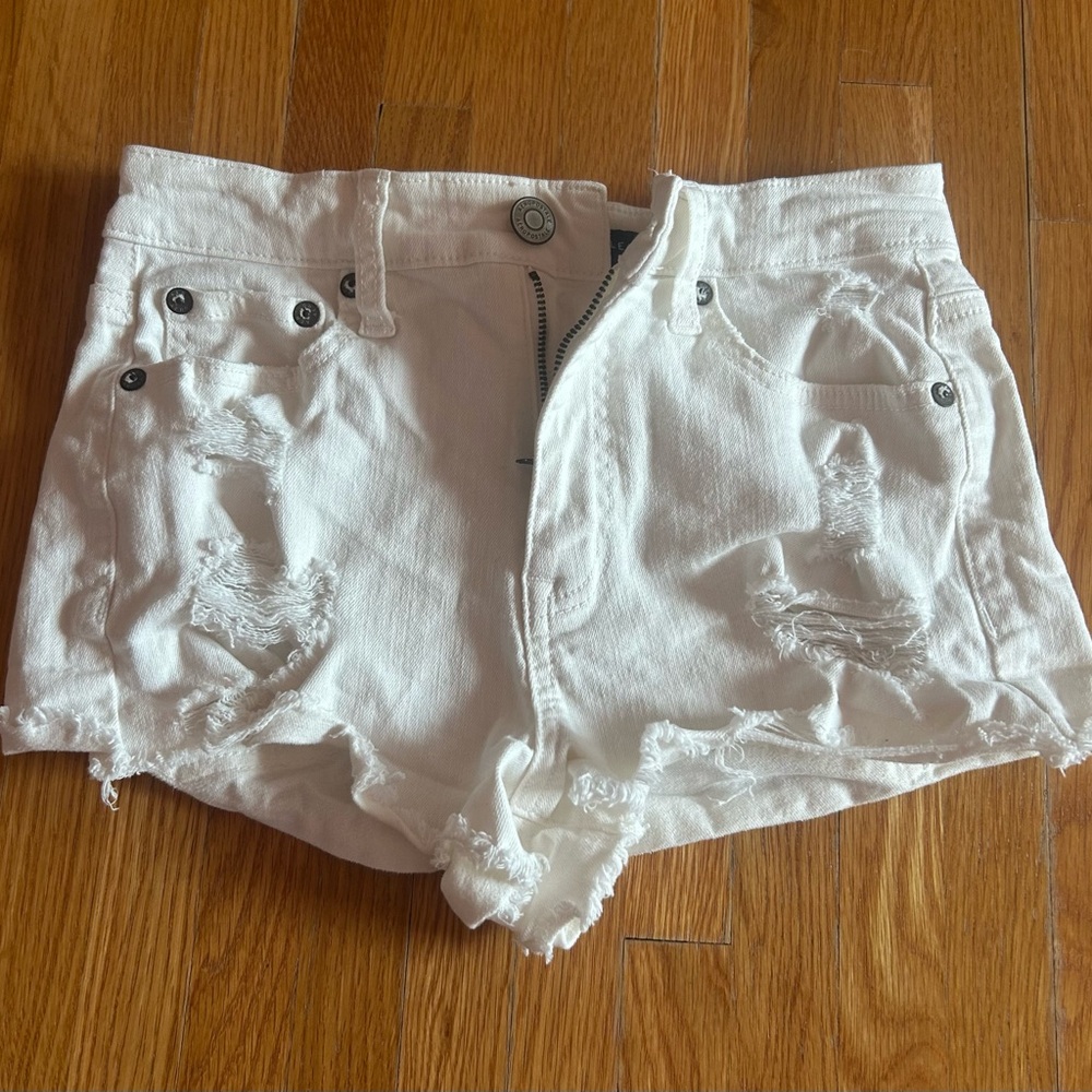 Aeropostale White Jean Shorts